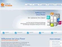Tablet Screenshot of linux-power.de